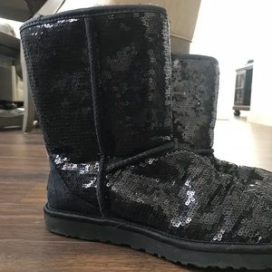 Black Sequin Uggs